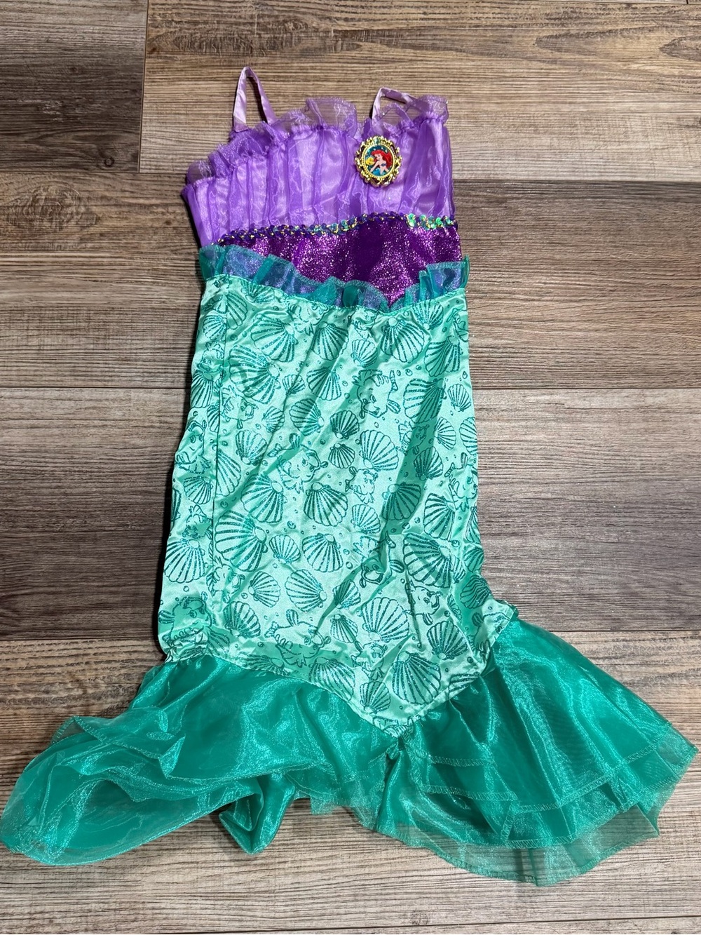 Disney Ariel Little Mermaid Costume Girls 4-6X Mermaid Dress Halloween